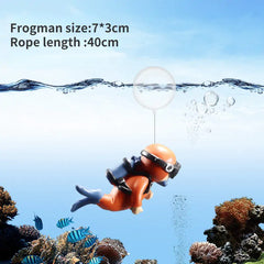 Resin Frogman Aquarium Ornaments