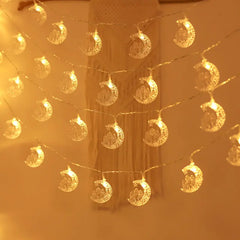 Eid Mubarak Star Moon Led String Lights